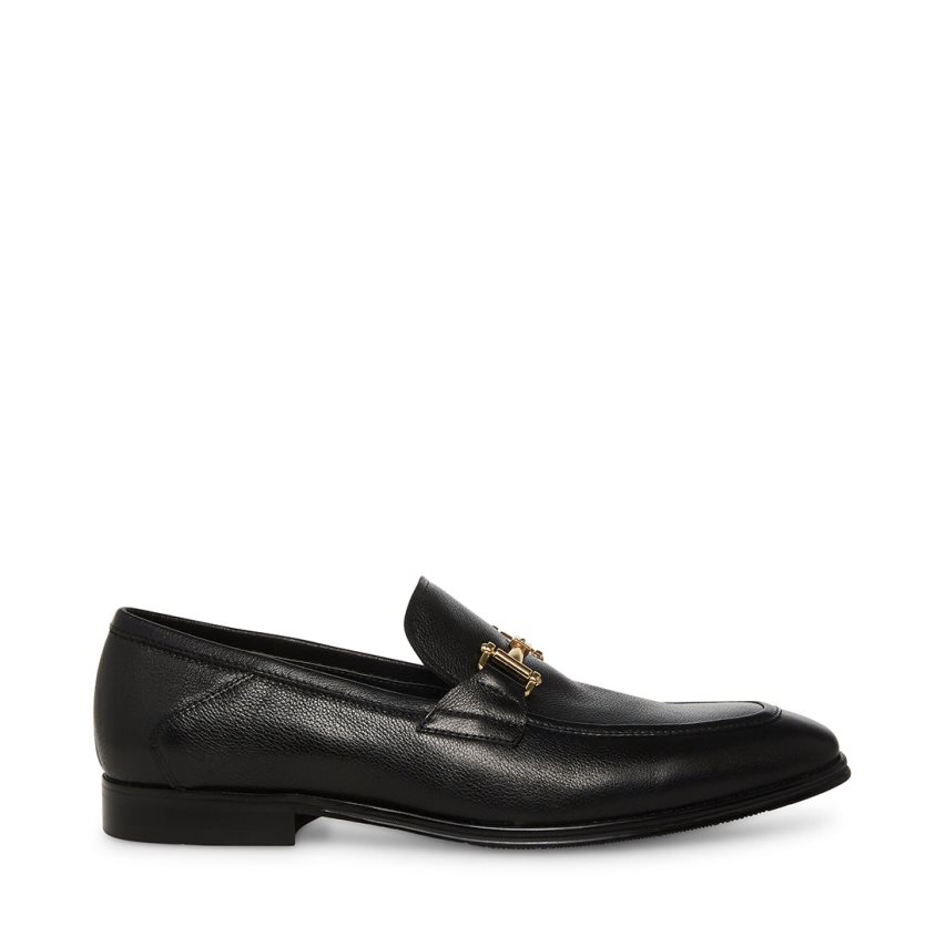 Loafers Steve Madden Archee Cuero Hombre Negras | ES KA9023